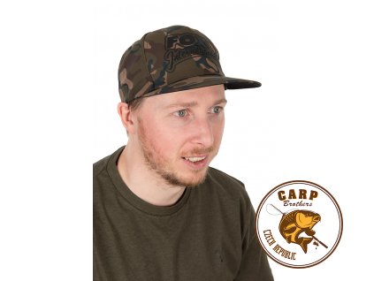 Fox Camo Flat Peak Snapback Cap (Varianta Camo Snapback hat)