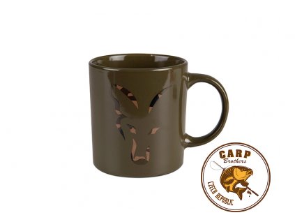 Fox Green & Camo Head Ceramic Mug (Varianta Fox Green and Camo Head Ceramic Mug)