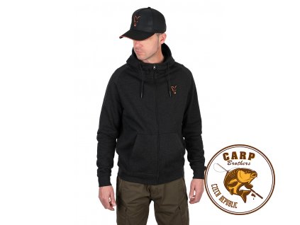 Fox Collection LW Hoody Black & Orange (Varianta Fox Collection LW Hoody - B/O - S)