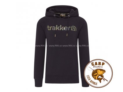Trakker Mikina CR Logo Hoody Black Camo (Velikost XXXL)