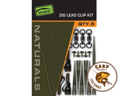 Fox EDGES™ Naturals Zig Lead Clip Kit (Varianta Naturals Zig Lead Clip Kit)