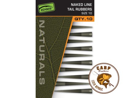 Fox EDGES™ Naturals Naked Line Tail Rubbers - Size 10 (Varianta Naturals Sz 10 Naked Line Tail Rubbers)