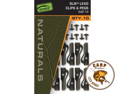 Fox EDGES™ Naturals Slik Lead Clip & Pegs - Size 10 (Varianta Naturals Size SZ 10 Slik Lead Clip& Pegs)