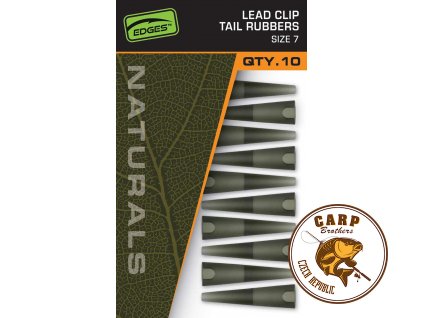 Fox EDGES™ Naturals Lead Clip Tail Rubbers - Size 7 (Varianta Naturals Size 7 Lead Clips Tail Rubbers)