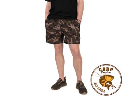 Fox Camo/Black Swim Shorts (Varianta Fox Black / Camo LW Swim Shorts SMALL)