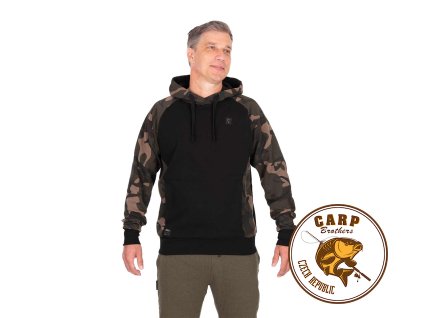 Fox Premium 310 Hoodie - Black/Camo (Varianta Black  / Camo pullover premium 310 hoodie - S)