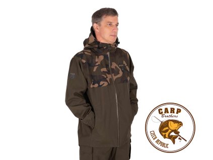 Fox RS25K Jacket - Khaki/Camo (Varianta Fox RS25K Khaki / Camo Std Jacket - 4XL)