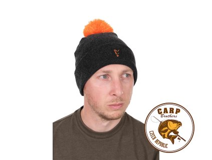 Fox Collection Bobble Hat - Black/Orange (Varianta Collection Bobble Hat- B/O)