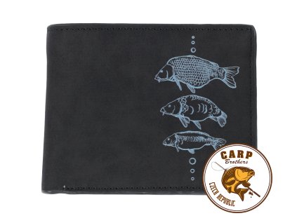 Giants fishing Peněženka černá tři kapři Black Wallet Three Carps