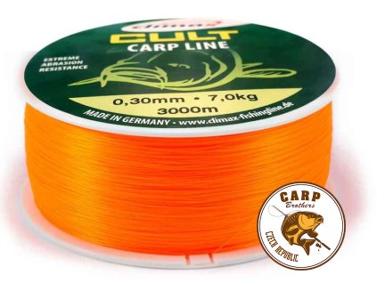 CLIMAX silon CULT Carp Line 600m Fluo-Orange (Varianta Průměr: 0,30mm nosnost: 8,3kg)