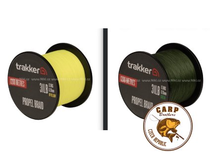 Trakker Kmenová pletená šňůra Propel Braid 0,26mm, 31lb, 1200m (Varianta UV-Yellow)