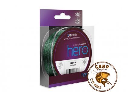 Delphin HERO 8 / zelená (Varianta 0,50mm 36,40kg 1000m)