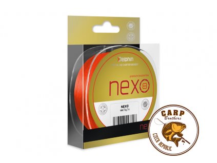 Delphin NEXO 8 / fluo oranžová (Varianta 0,25mm 41,6lbs 1300m)