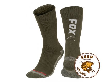 Fox Collection Socks (Varianta Fox Green / Silver Thermolite long sock 10 - 13 (Eu 44-47))