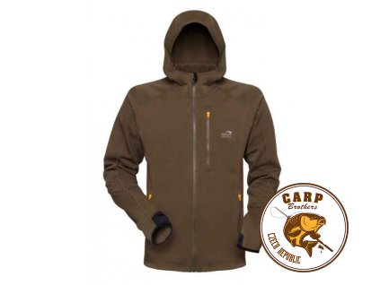 bunda z mikro fleece HOODY 3 zelená (Varianta velikost XXXXL)