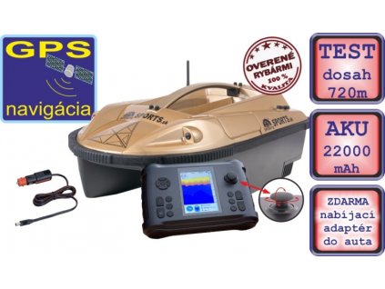 Zavážecí loďka Prisma 7G se sonarem a GPS-SET