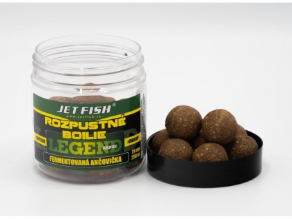 JET FISH 250ml-24mm Legend Range - Rozpustné boilie : FERMENTOVANÁ ANČOVIČKA