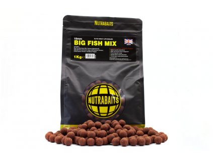 Nutrabaits trvanlivé boilie 1kg - Big Fish Mix (Salmon Caviar Black Pepper) 18mm