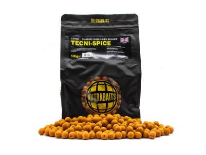Nutrabaits trvanlivé boilie 1kg - Tecni Spice 18mm