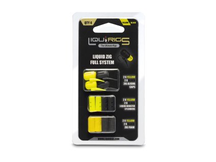Liquirigs - Liquid Zig kompletní systém, černá a žlutá 4ks