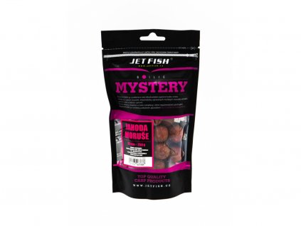 JET FISH Mystery boilie 250g - 24mm : JAHODA / MORUŠE