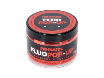 Plovoucí fluo boilie 150ml - Brusinka Česnek 14mm