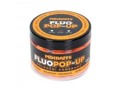 Plovoucí fluo boilie 150ml - Půlnoční pomeranč 14mm