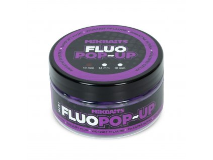 Mini Plovoucí fluo boilie 100ml - Pikantní švestka 10mm