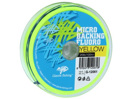 Giants fishing Micro Backing Fluoro-Yellow 20lb/100m