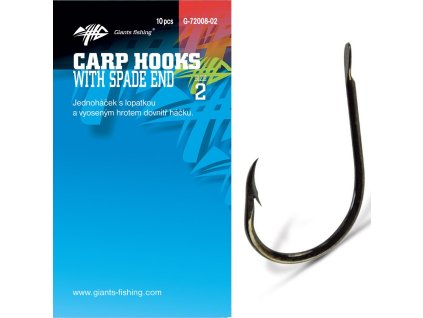 Giants fishing Háček s lopatkou Carp Hooks with Spade End 10ks (Varianta vel.1)