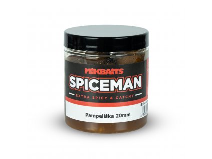 Spiceman boilie v dipu 250ml - Pampeliška 20mm