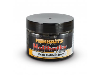 Halibutky v dipu 150ml - Krab Halibut 8mm