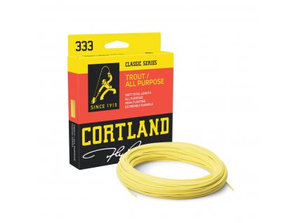 Cortland muškařská šnůra 333 Classic Trout All Purpose Yellow Fresh
