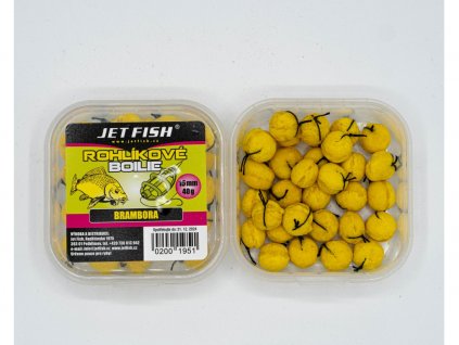 JET FISH Rohlíkové boilie 40g : BRAMBORA