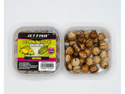 JET FISH Rohlíkové boilie 40g : NATURAL