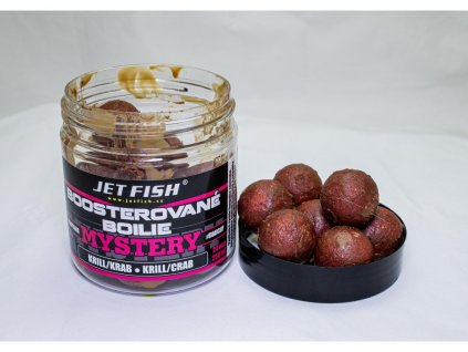 JET FISH Mystery - Boosterované boilie 250ml - 24mm : KRILL / KRAB