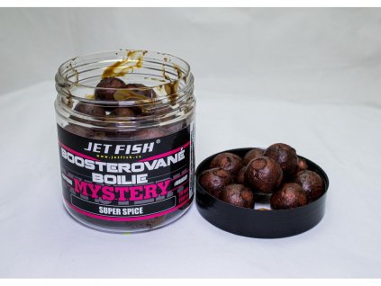 JET FISH Mystery - Boosterované boilie 250ml - 20mm : SUPER SPICE