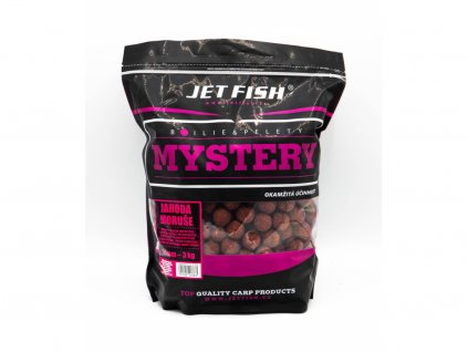 Mystery boilie 3kg - 24mm : JAHODA / MORUŠE