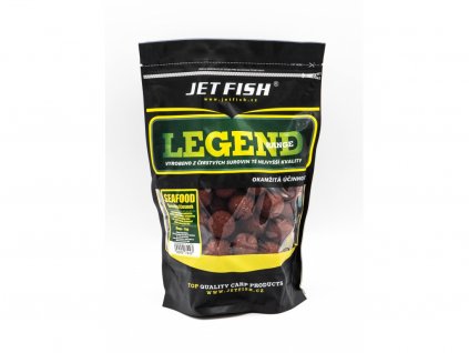 JET FISH Legend Range boilie 1kg - 30mm : SEAFOOD - ŠVESTKA / ČESNEK