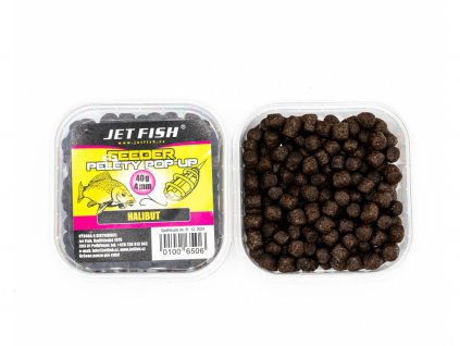 JET FISH Měkčené pop-up pelety HALIBUT : 40g - 4mm