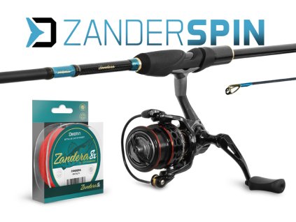 Přívlačový set Delphin ZanderSPIN (Velikost 230cm + 3T + 0,18mm)