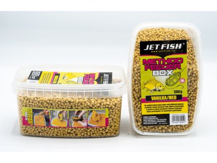 JET FISH Feeder Method Box 500g : VANILKA / MED