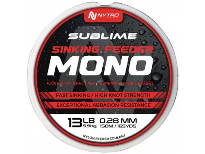 Nytro Vlasec Sublime Sinking Feeder Mono 150m (průměr a nosnost 0,16mm 1,4kg)