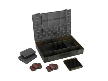 cbx095 fox edges large loaded tackle box contents out