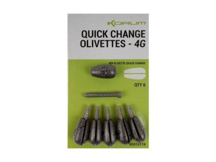KORUM Quick Change Olivettes (Gramáž 4 g)