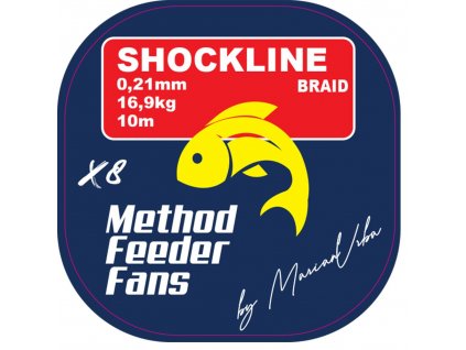 Šoková šňůrka Method Feeder Fans Shockline X8 0,21mm 10m