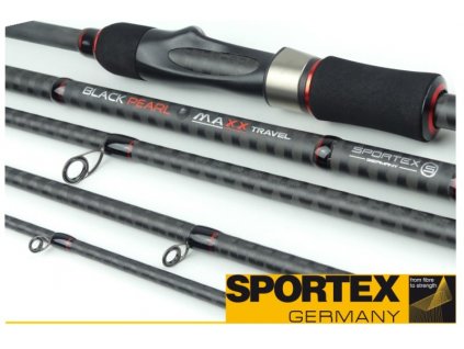 Přívlačové pruty Sportex Black Pearl MAXX travel