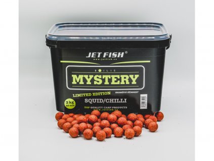 JET FISH Mystery boilie 3kg - 20mm : SQUID / CHILLI