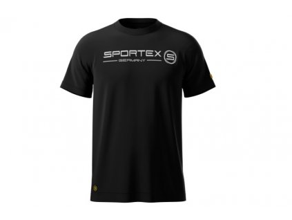 Sportex rybářské tričko T-Shirt černé s logem