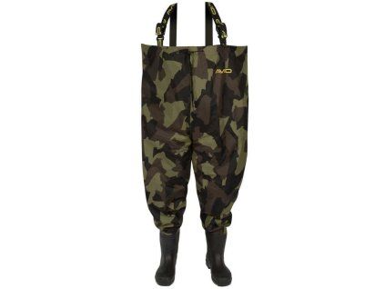 AVID CARP Distortion Camo Chest Waders (Velikost 42)
